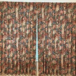 Custom Drapes With Curtain Rod And Cord