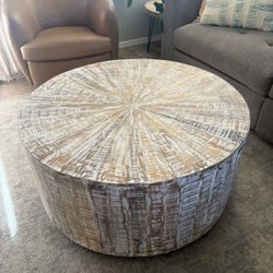 Coffee Table Round Large Mango Wood