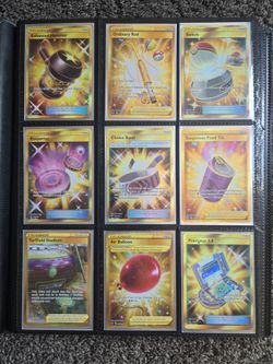 Pokémon TCG Gold Secret Rare Trainer Cards Lot of 9