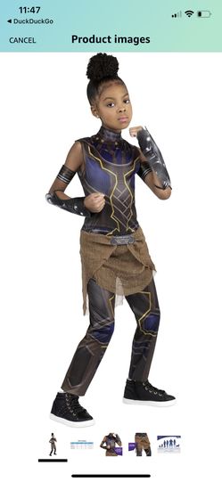 NEW! Girl’s Marvel black Panther Costume Size Small (4-7)