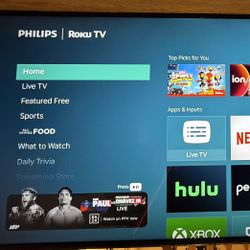 Phillips Roku 65’ 4K TV