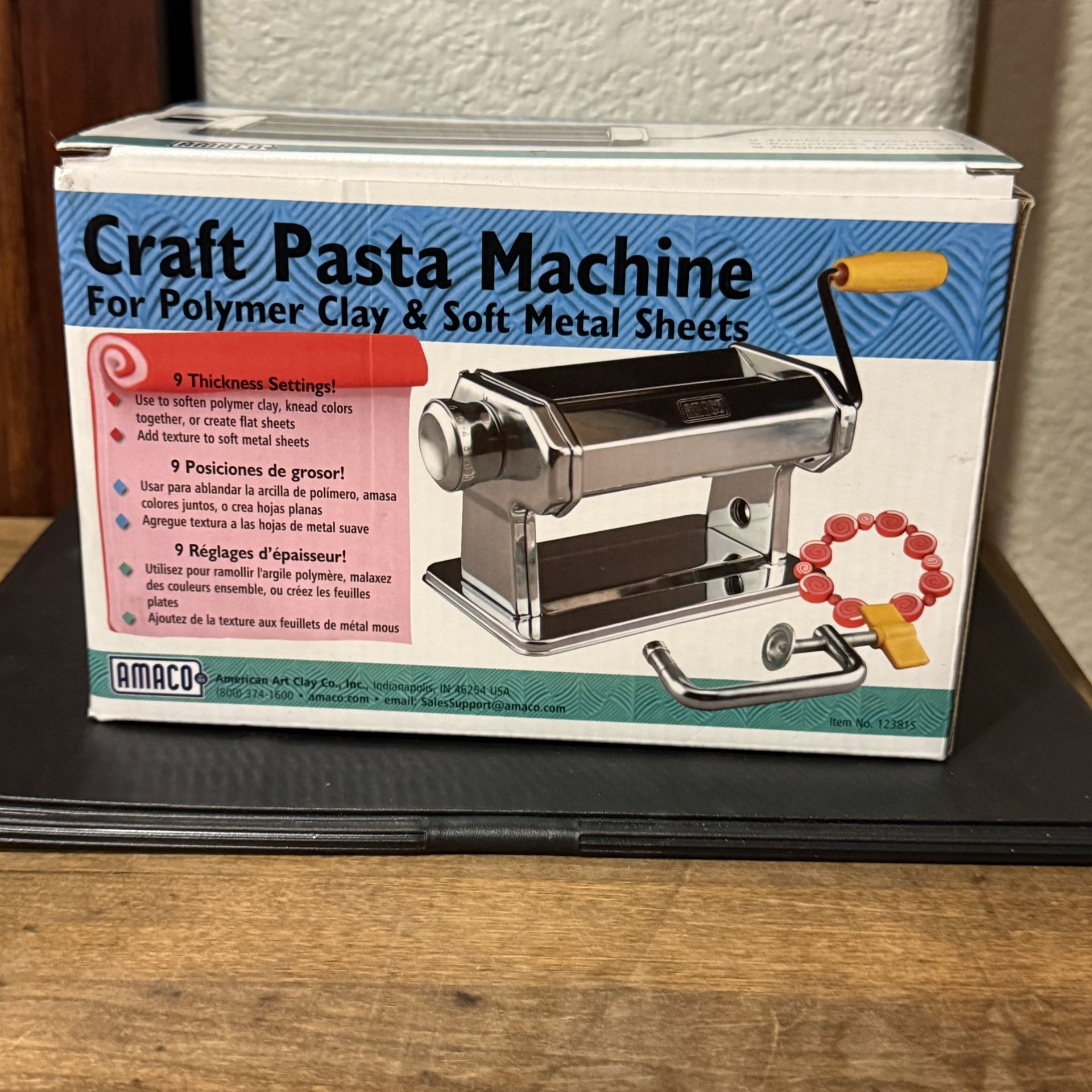 Craft Pasta Machine for Polymer Clay • New in Box