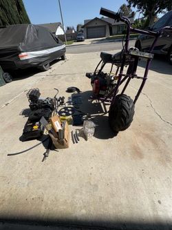 MINI BIKE - EVERYTHING ON PHOTO IS TOGETHER ( NOT STRIPPING OR SELLING SEPARATELY)