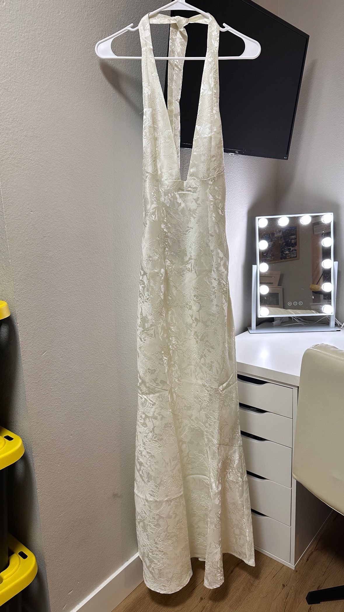 Ivory halter Dress