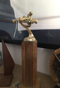 Vintage racing trophy
