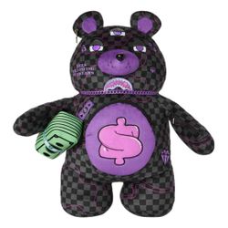 SPRAYGROUND PURPLE SLIME BEAR BAG