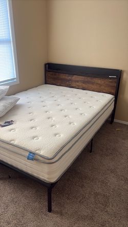 Bed frame w/led lights