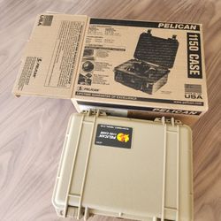 Pelican 1150 - Brand New With Foam - Tan And Black Colors Available 