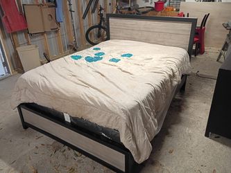 Queen Frame Mattress And Dresser Set