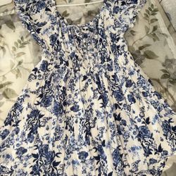 Blush & Day Women’s Blue Floral Dress Size Large