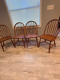 Mid century teak dining chairs