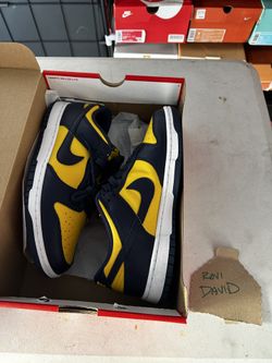 Nike Dunk Low Michigan Size 9.5