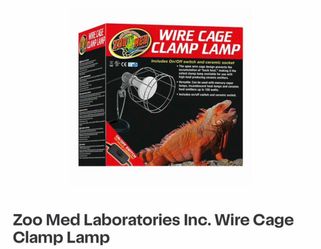 Wire Cage Reptile Lamp