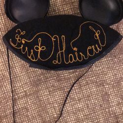 Vintage Mickey Mouse “First Haircut” Cap