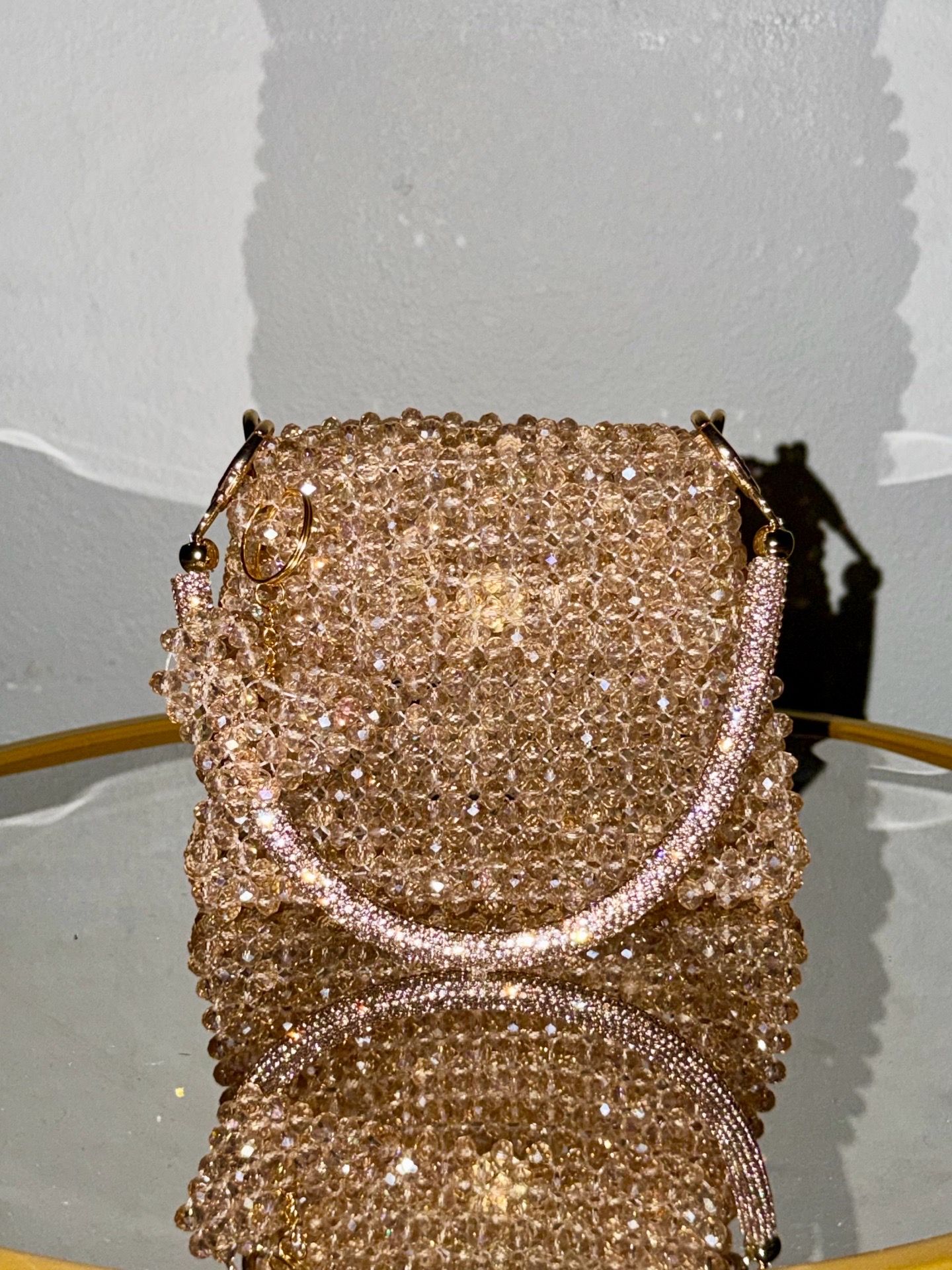 Crystal bead bag