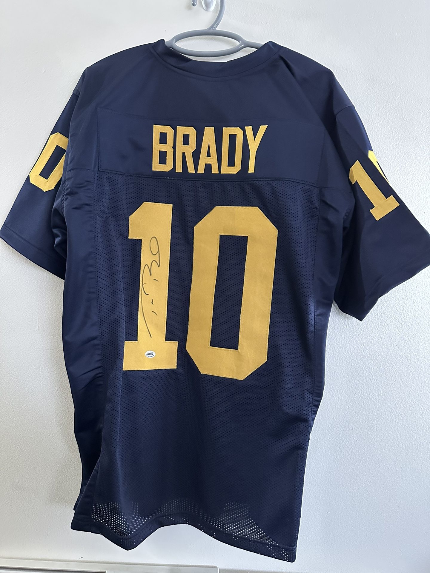 Tom Brady Michigan Wolverines Signed Custom Jersey Autographed w/COA 563