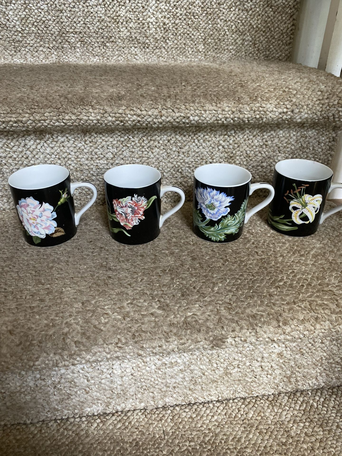 Tiffany And Co Mrs. Delaney’s Flowers Mug Cups