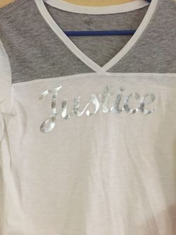 Justice shirt size 14
