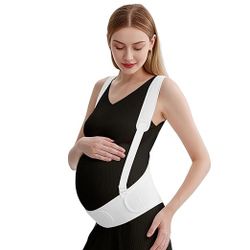 BRAND NEW Double Support Pregnancy Belly Band Breathable Soft Adjustable Fit Ab 35.5"-55.1" for Pregnant Women