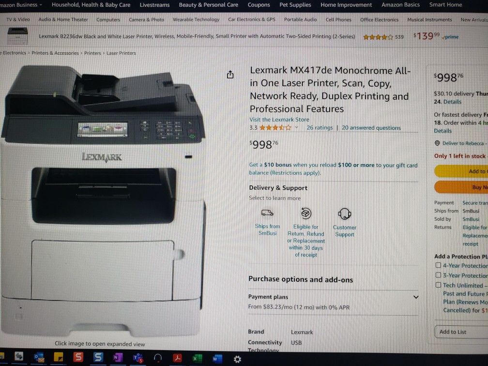 Lexmark Printer Photo Copier Fax