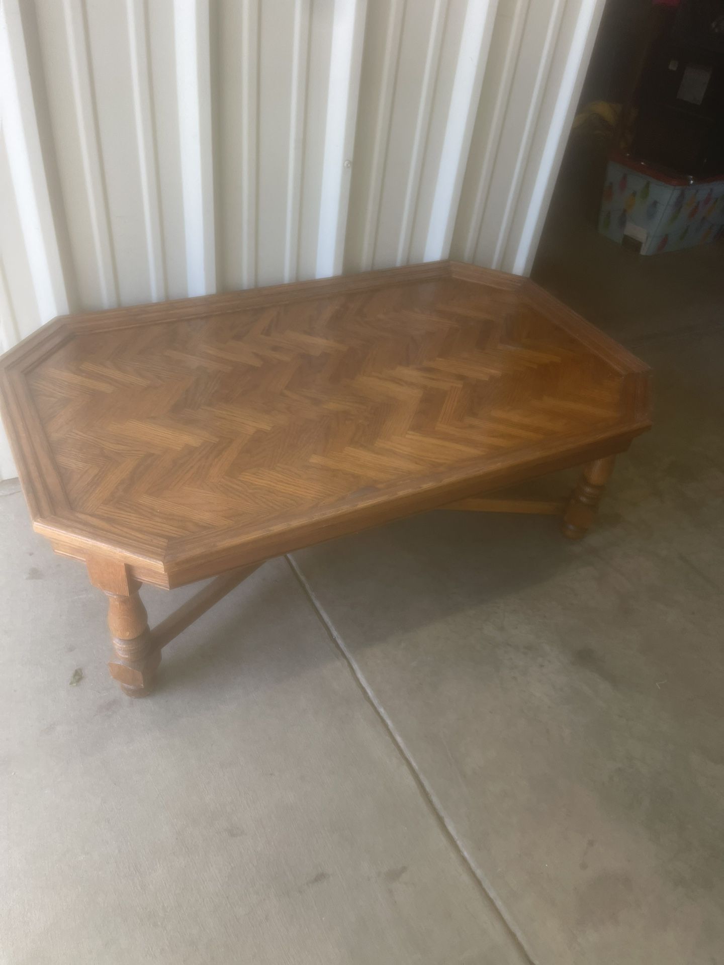 Solid Wood Coffee Table 48” X 28” X 18”