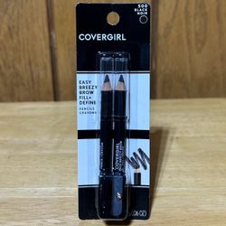 COVERGIRL Easy Breezy Brow Fill + Define Pencils 500 Black Noir NEW