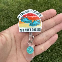 Crocing badge holder 