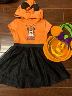 Disney Minnie Mouse Halloween Dress & Candy Bag