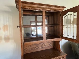 Oak Amish China cabinet