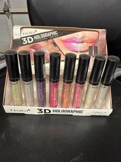 💋 Nabi 3D Holographic Lipgloss Topper – 8 Pcs, New
