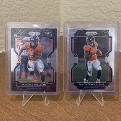 2 JaVontae Williams 2021 Rookie Sports Cards