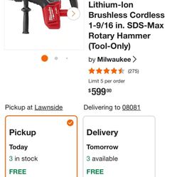 Milwaukee Rotary Hammer Drill
