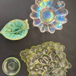 Beautiful Collection of Vintage Decorative Glass Dishes
