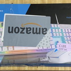 MageGee K1 White Mouse and Keyboard Combo