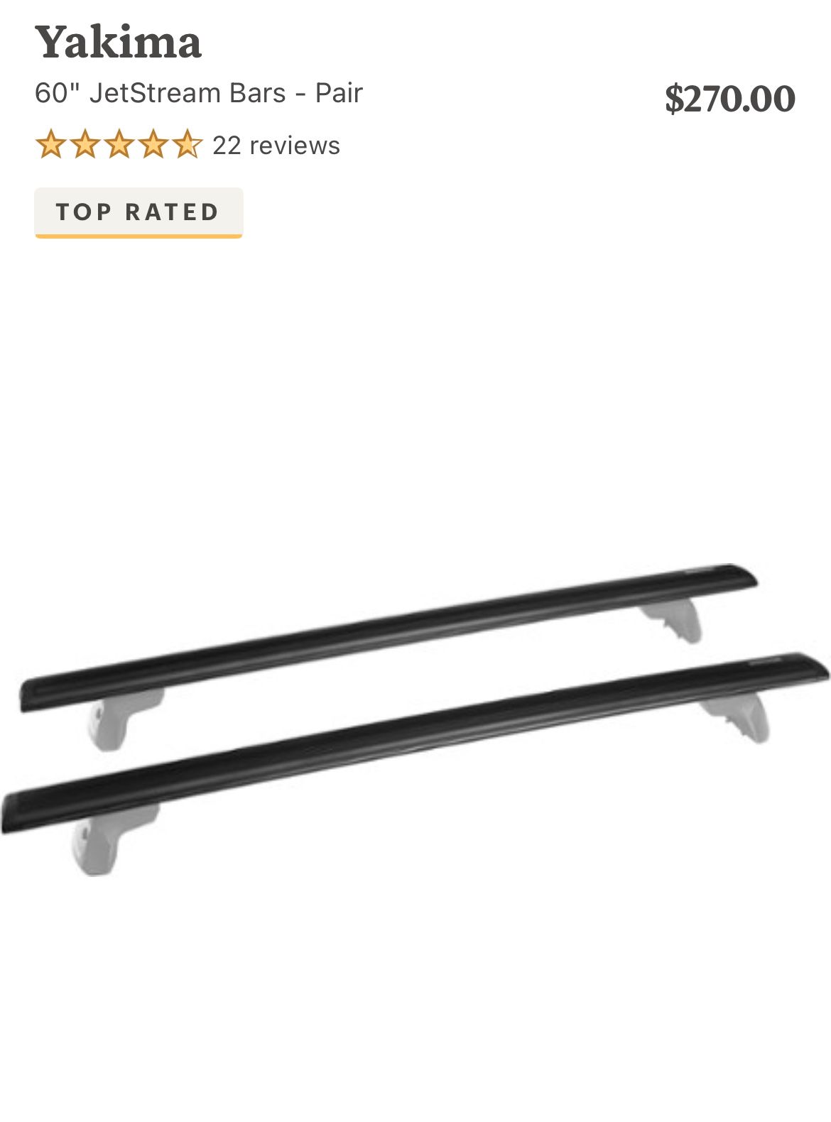 Yakima Jetstream Bars + Baseline Towers + Lock Cores