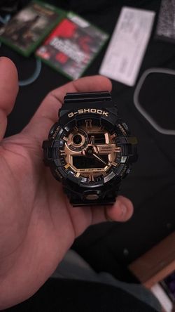 Casio G-Shock Black and Gold Watch