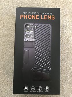6 Kit 6-in-1 Dual Optics Lens System for iPhone 8 Plus / 7 Plus: Fisheye, Telephoto, Wide-angle, Macro and Super