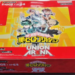 Union Arena Unopened Booster Box - UA10BT My Hero Academia