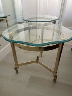 2 side table gold