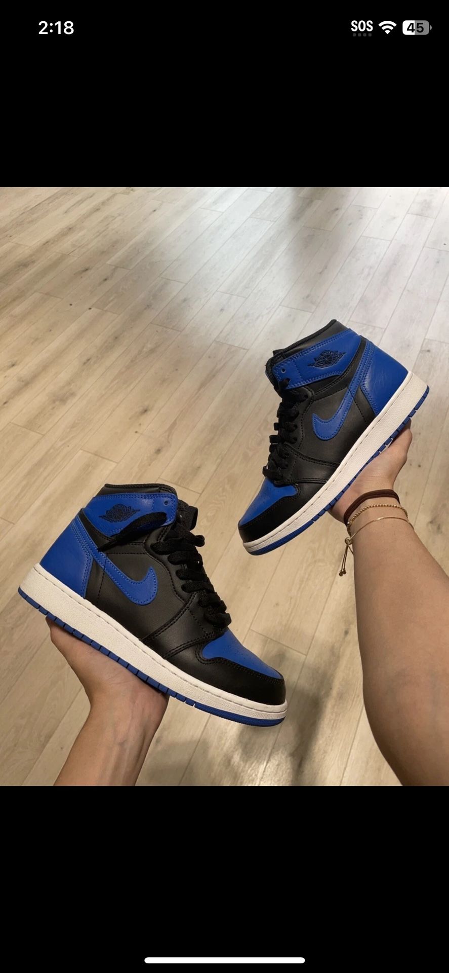 Nike Air Jordan 1 Royal GS (Preowned) Size 6.5Y