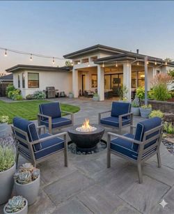 Aluminum patio chairs deep seating cushions oversized aluminum patio chairs brand new πππβοΈ