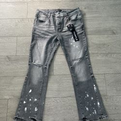 Flared Purple Jeans