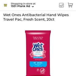 155+ Wet Ones Anti-Bacterial Resealable Wipes $100 ($310 Retail)