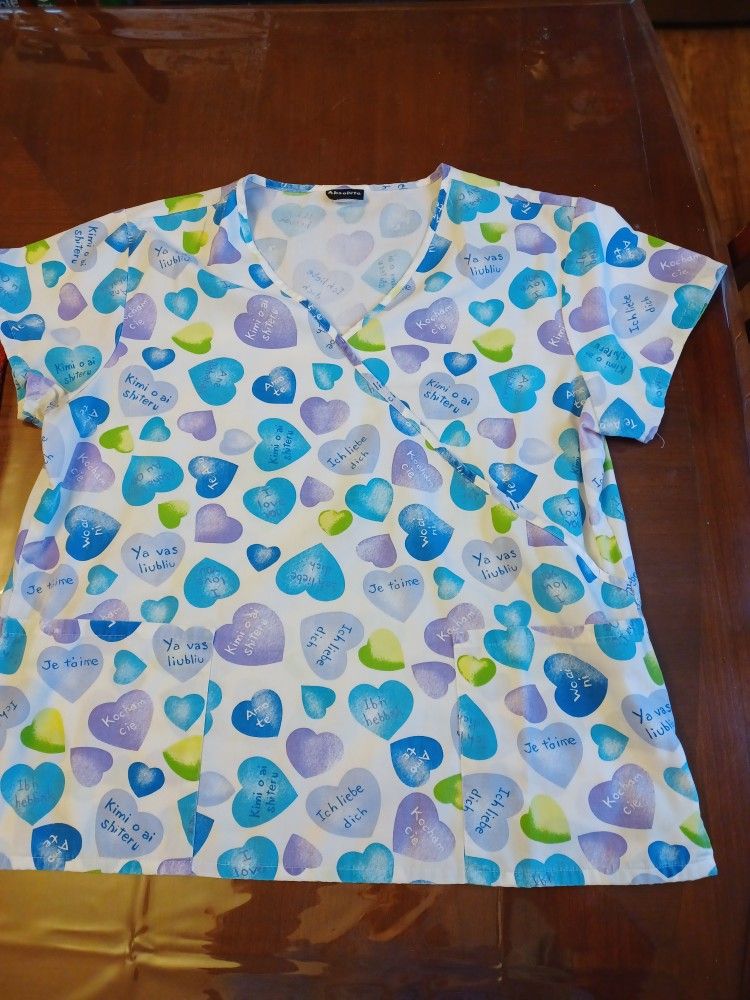 Scrub Tops Size M