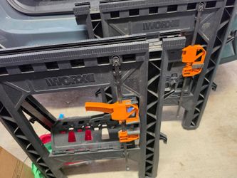 Tools
Worx Clamping Sawhorses with Bar Clamps