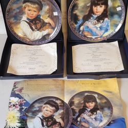 Reco "Puppy"&"Kitten " Collector Plates By Sandra Kuck