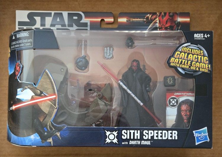 Brand New Star Wars Sith Speeder With Darth Maul & Legacy Collection Saga Darth Maul $50 OBO