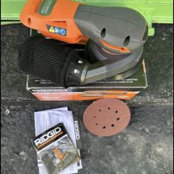 🚦🚨💥NEW NEVER USED 💥🚨🚦  RIDGID 18V SubCompact Brushless Random Orbit Sander (Tool Only