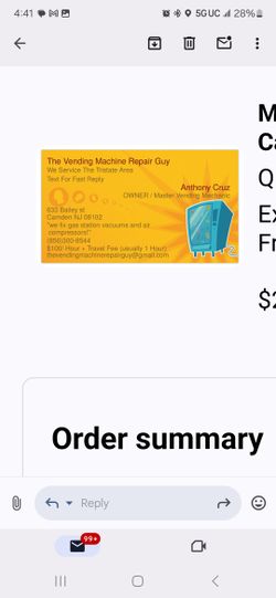 Vending machine Repair