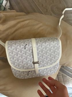 Goyard Belvedere Crossbody Bag White